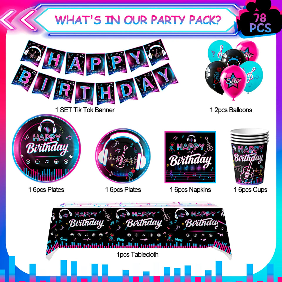 Tik Tok Birthday Party Supplies