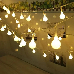 Battery Power Ball LED String Lights
