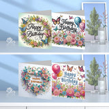 4/6/8/12PCS New 2025 Diamond Painting Greeting Cards