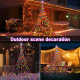 Outdoor Solar Waterfall Christmas Decorative Lights