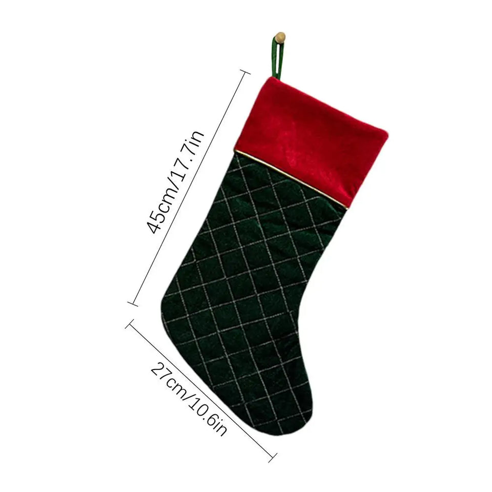 Christmas Stockings Large Space Stockings Bag Soft Fireplace Hangings Stockings Cute Stocking Decorations Smooth Christmas Sock