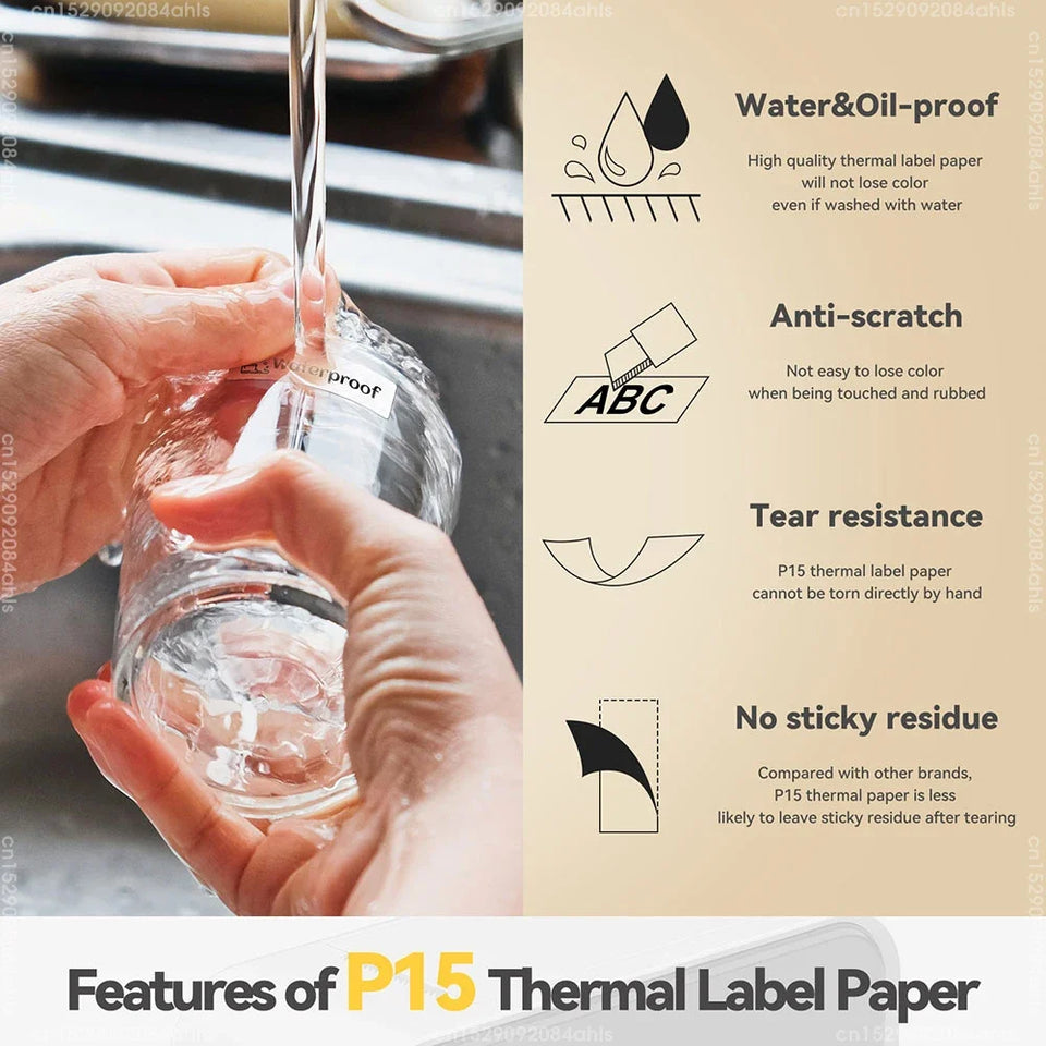 Label Paper Roll or Mini Portable Printer