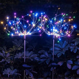Solar LED Firework Fairy Lights Outdoor