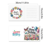4/6/8/12PCS New 2025 Diamond Painting Greeting Cards