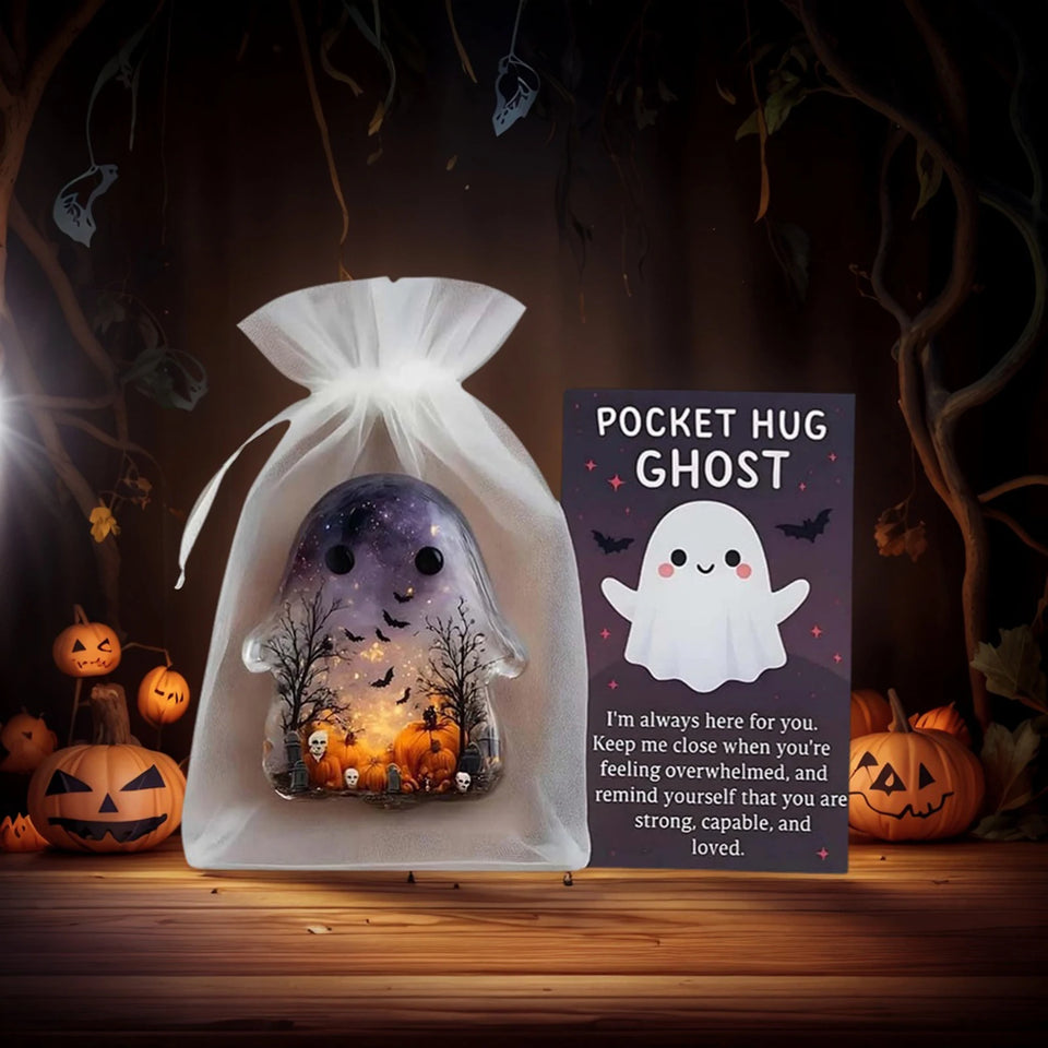 1-3PCS Pockets Hug Ghost Keepsake with Positive Cards