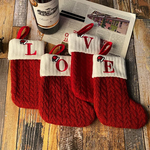 Christmas Alphabet Knitting Socks Christmas Tree Ornaments
