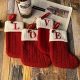 Christmas Alphabet Knitting Socks Christmas Tree Ornaments