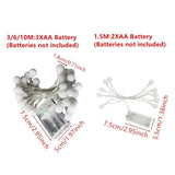 Battery Power Ball LED String Lights