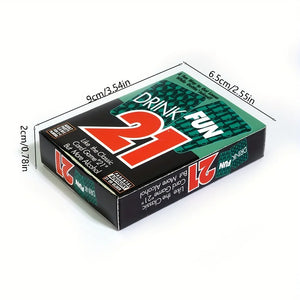 56pcs/deck Drink Fun 21 Card Game