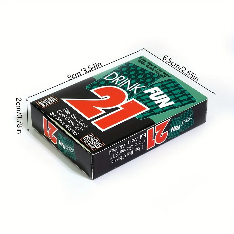56pcs/deck Drink Fun 21 Card Game