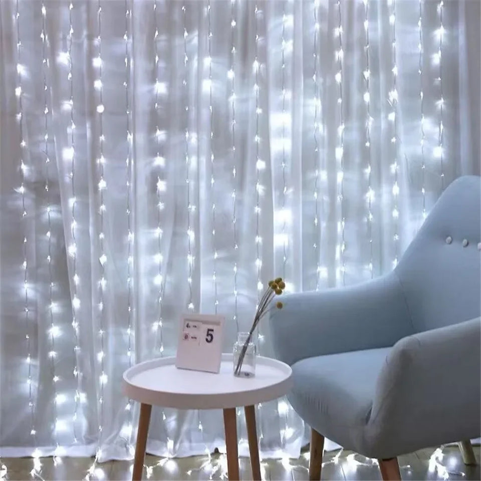 USB Curtain String Lights
