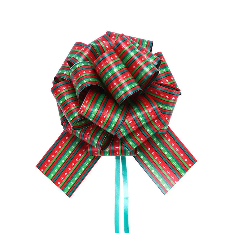 New 12PCS Christmas Pull String Bows