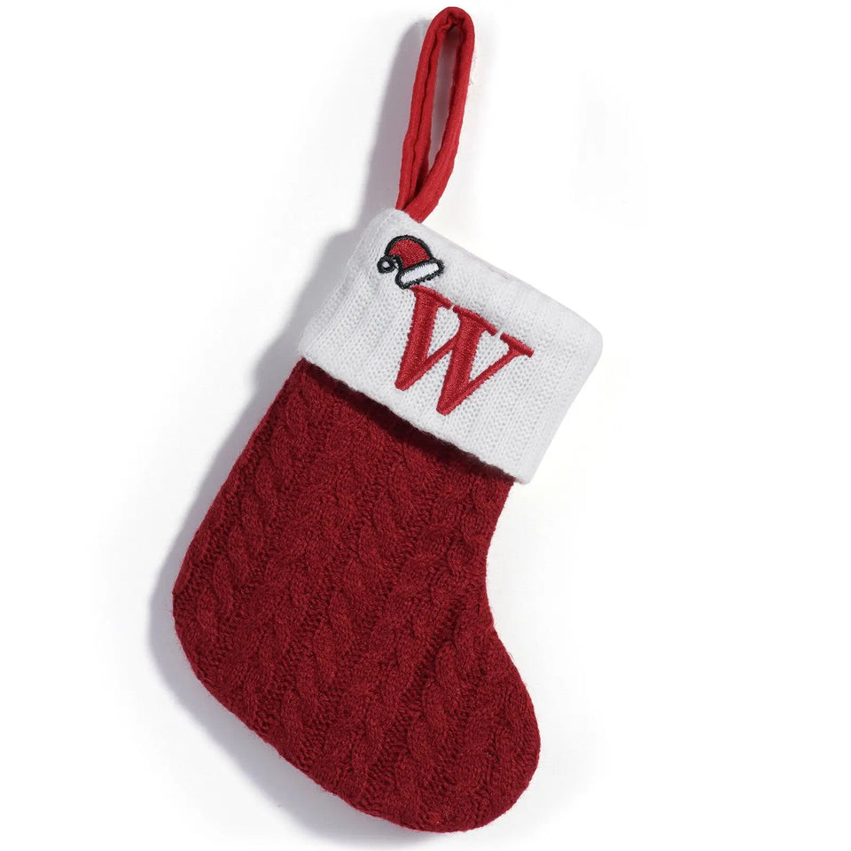 Christmas Alphabet Knitting Socks Christmas Tree Ornaments