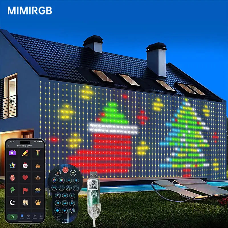 Smart RGB LED Curtain Lights
