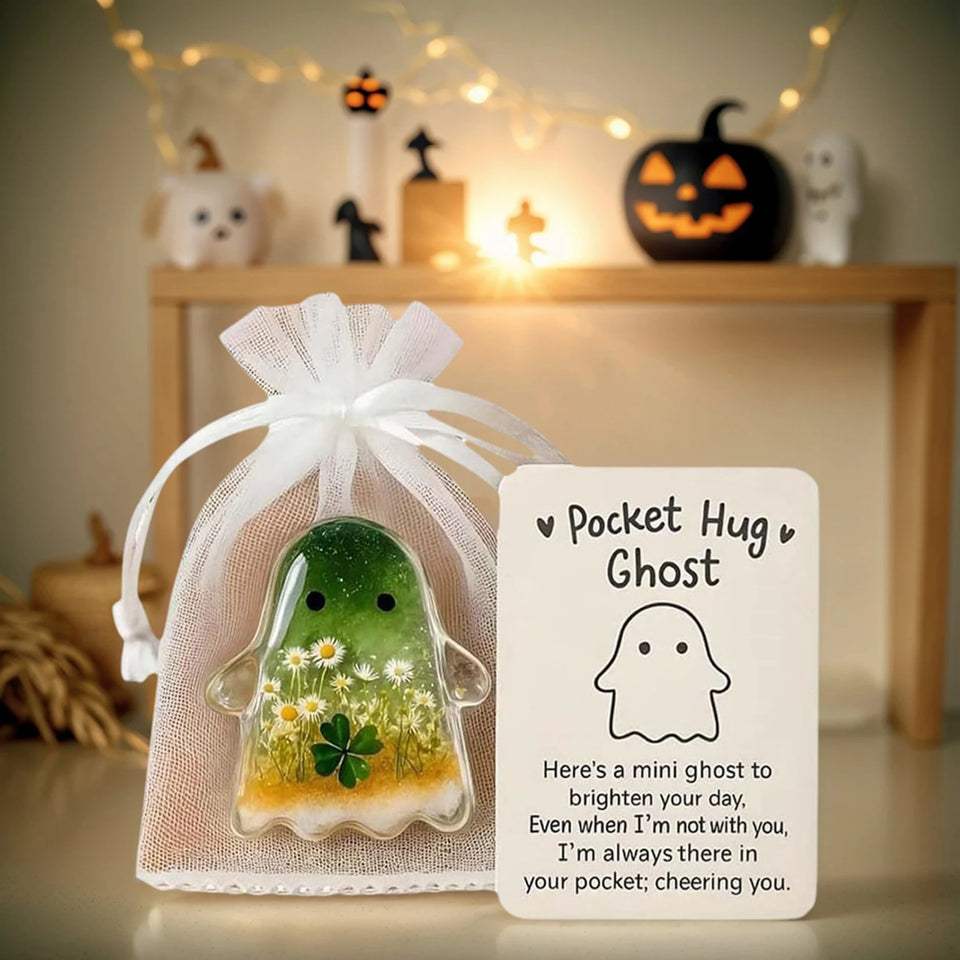 1-3PCS Pockets Hug Ghost Keepsake with Positive Cards