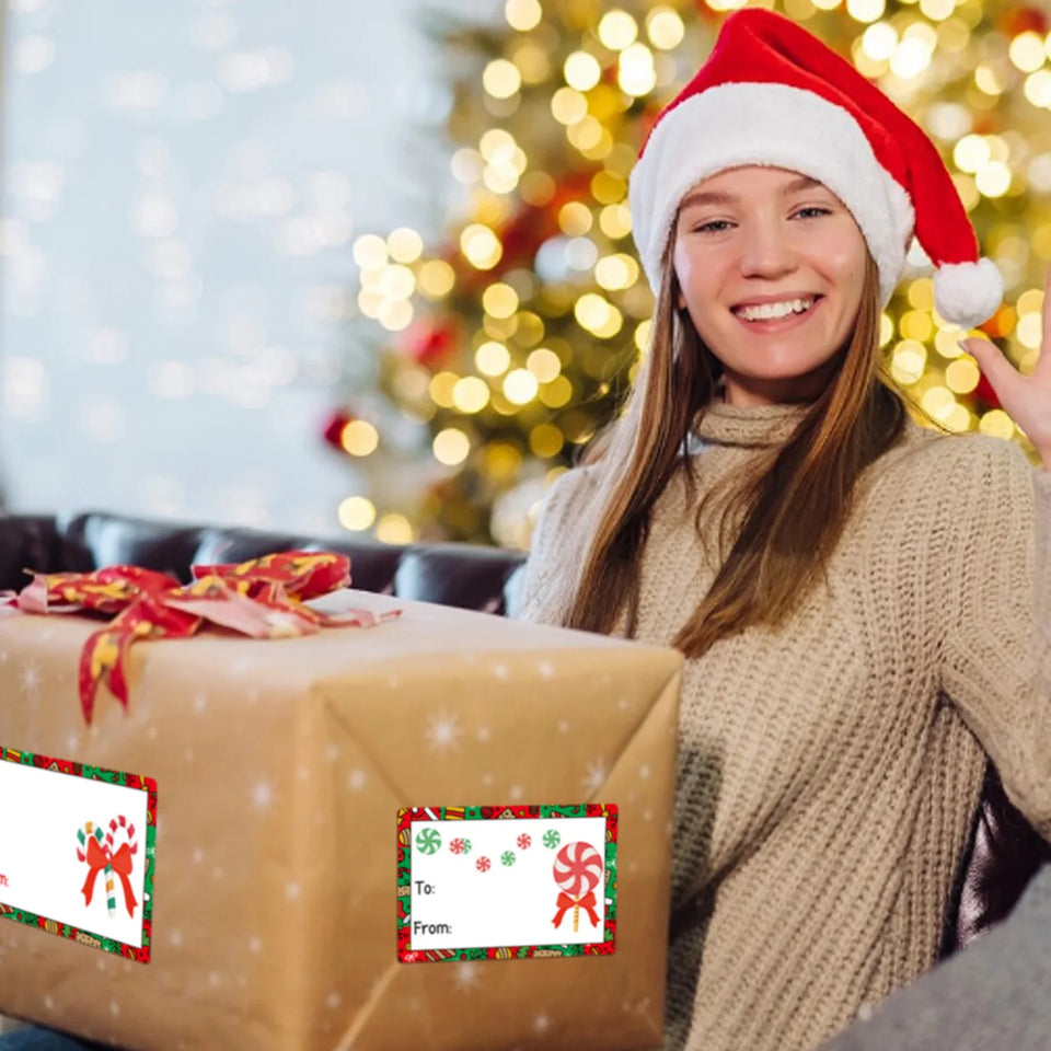 80 Pcs/pack Christmas Tags Labels