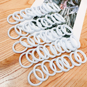 50/100 pieces of black and white hair bands