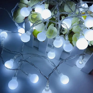 Battery Power Ball LED String Lights