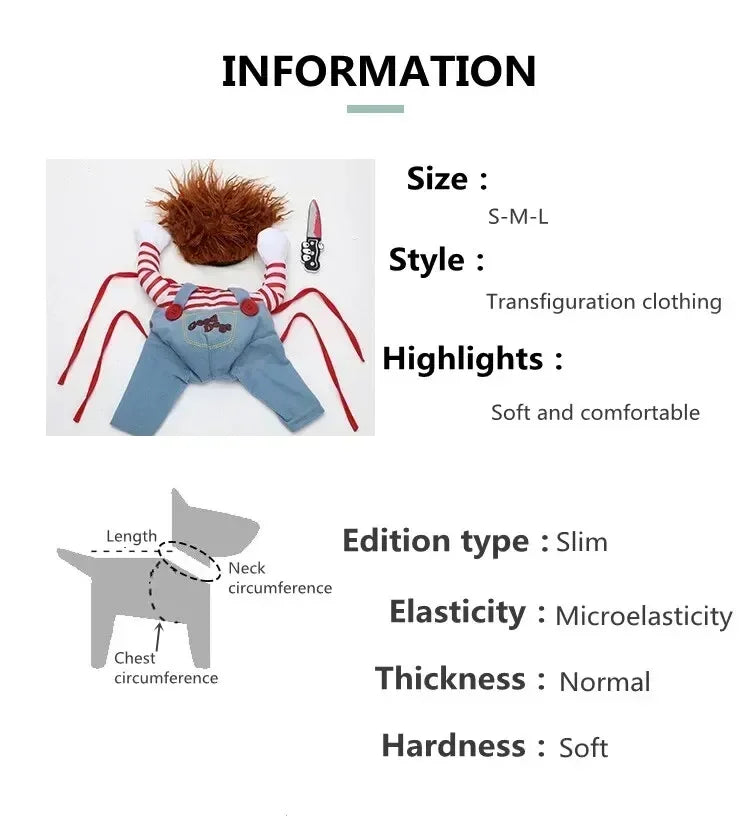 1PCS Halloween Dagger Pet Transformation