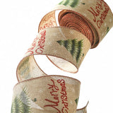 10yards 6cm Wide Printed Rib Band Christmas Bow