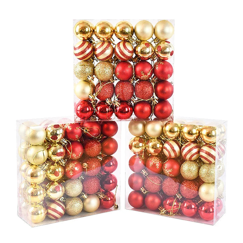 50Pcs/box Christmas Tree Balls Ornament
