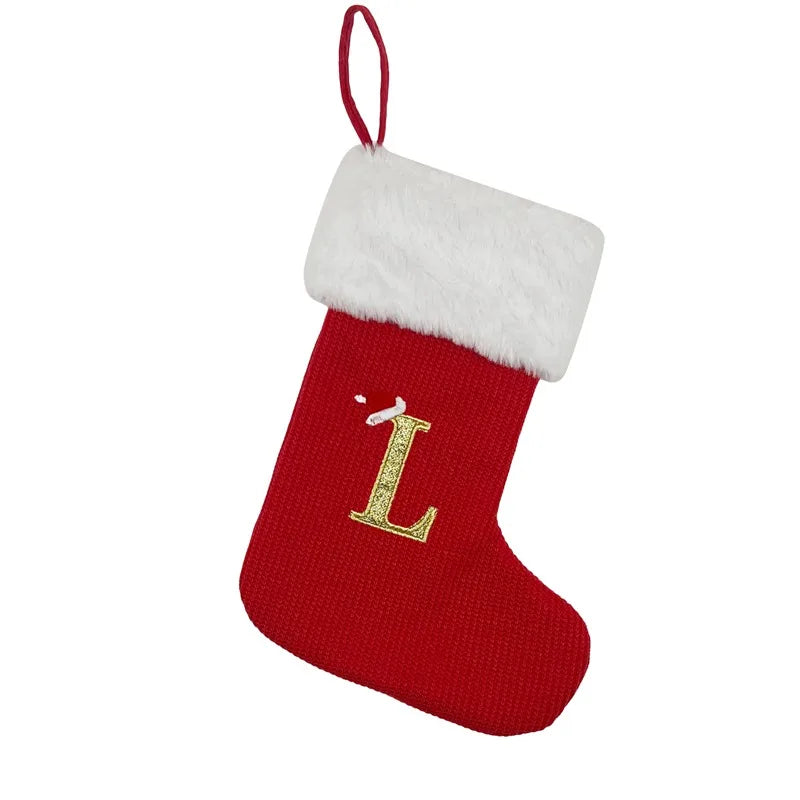 Christmas Alphabet Knitting Socks Christmas Tree Ornaments
