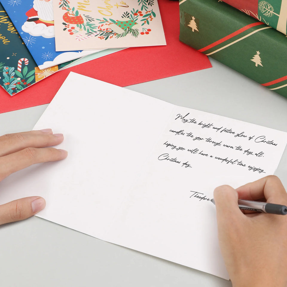 10 in 1 Premium Christmas Card Set