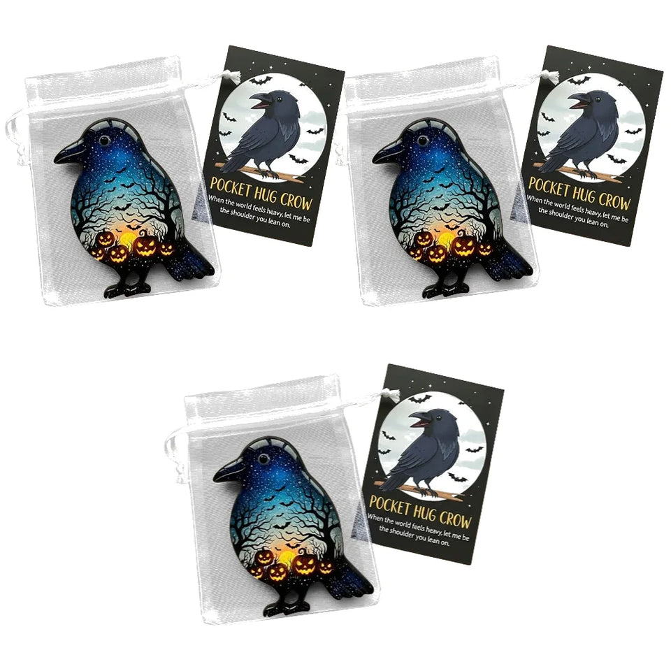 1-3PCS Pockets Hug Ghost Keepsake with Positive Cards