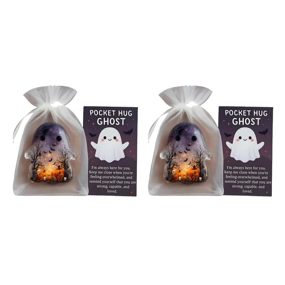 1-3PCS Pockets Hug Ghost Keepsake with Positive Cards