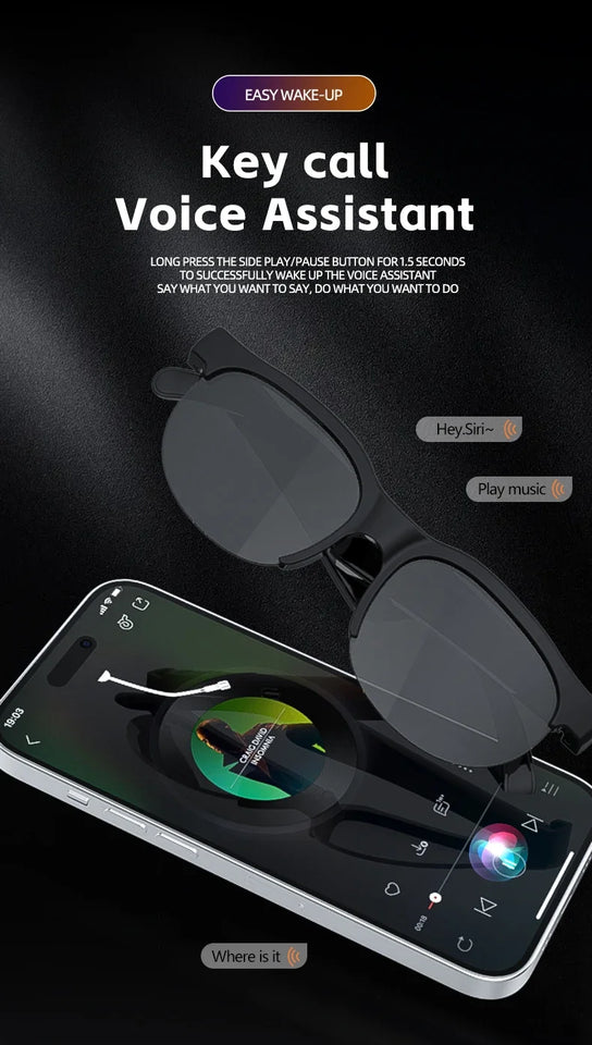 AI Intelligent Translation Glasses Wireless Bluetooth Glasses