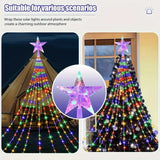 Outdoor Solar Waterfall Christmas Decorative Lights