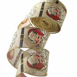 10yards 6cm Wide Printed Rib Band Christmas Bow