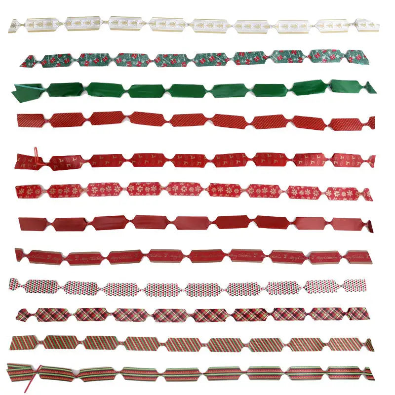 New 12PCS Christmas Pull String Bows