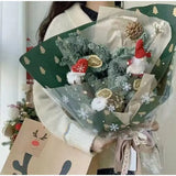 1/6pcs Christmas Wrapping Paper Vintage Kraft Paper Christmas Tree