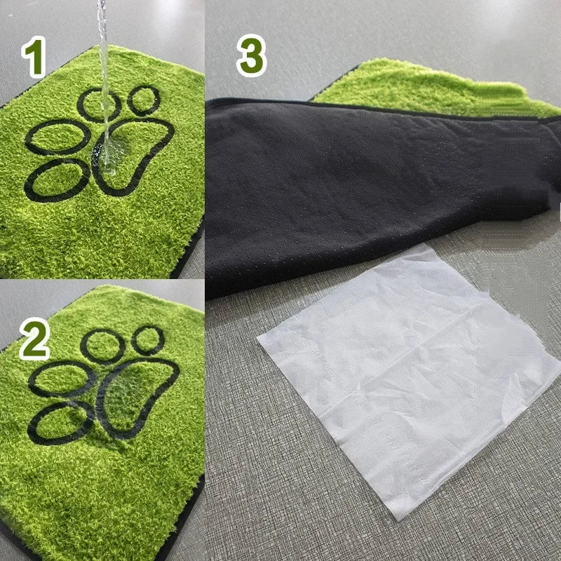 Washable Fake Grass Pet Mat