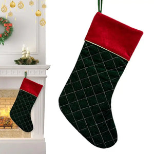 Christmas Stockings Large Space Stockings Bag Soft Fireplace Hangings Stockings Cute Stocking Decorations Smooth Christmas Sock