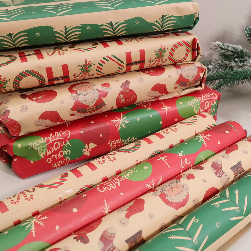 Christmas Kraft Wrapping Paper