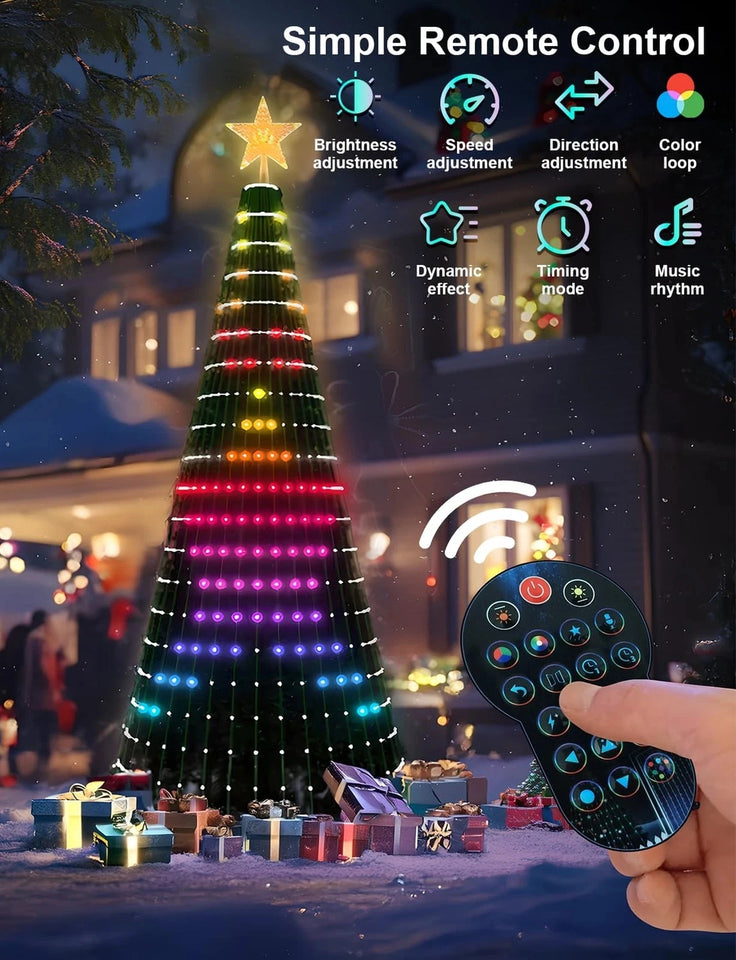 1.8/2.1M Smart RGB Fairy String Light Christmas Tree Light
