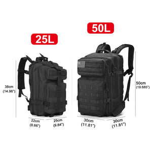 Tactical Backpack Men's Travel Large Capacity Rucksacks
