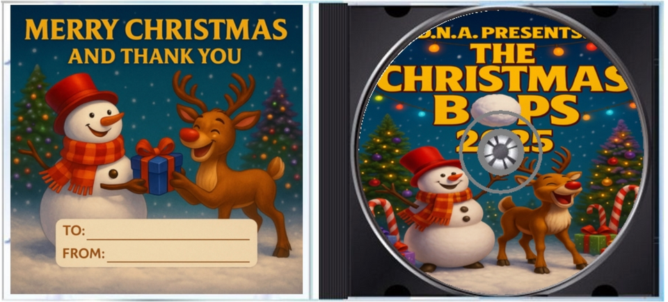 D.N.A. Dreams Need Actions Presents: The Christmas Bops 2025 (Holiday CD, Limited Edition)