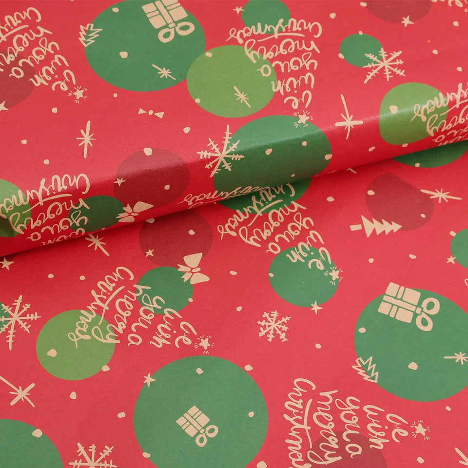 Christmas Kraft Wrapping Paper