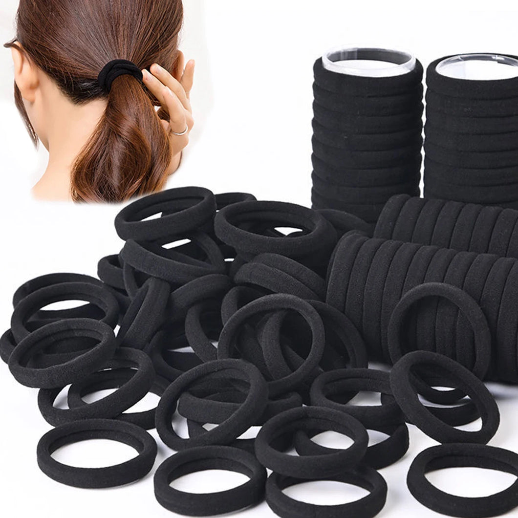 50/100 pieces of black and white hair bands