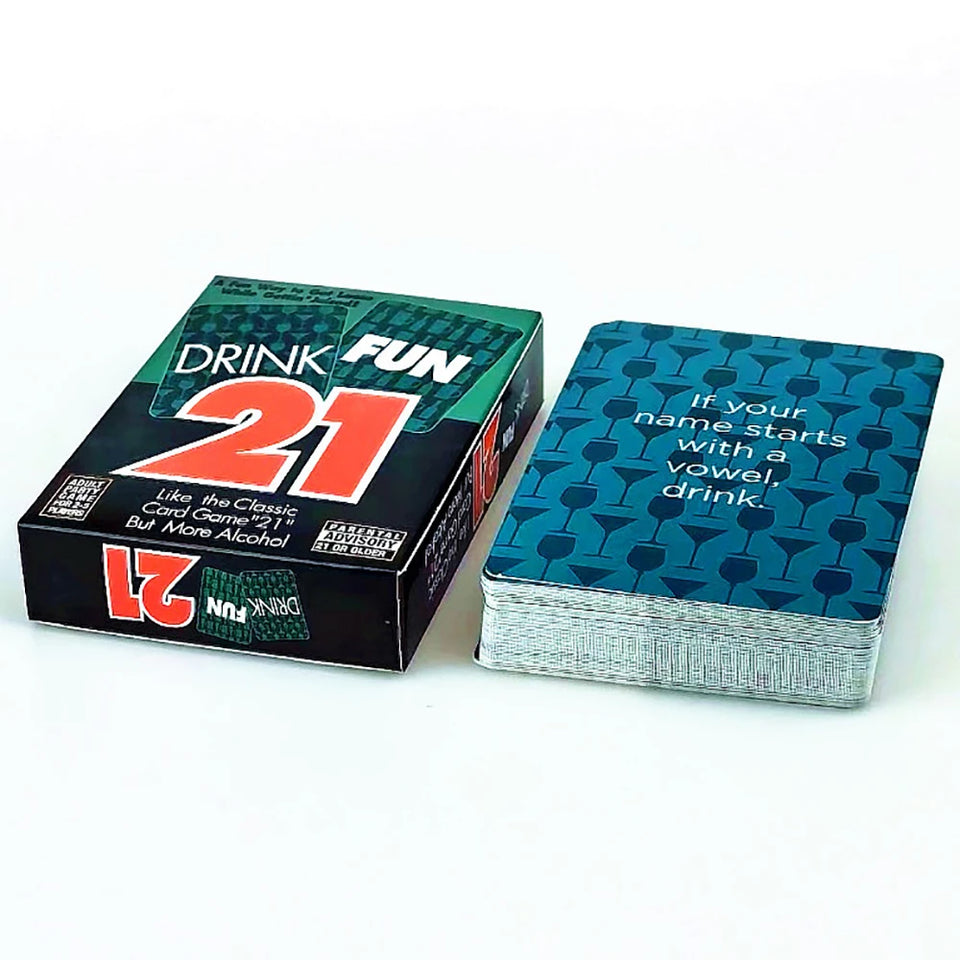 56pcs/deck Drink Fun 21 Card Game