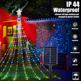 Outdoor Solar Waterfall Christmas Decorative Lights