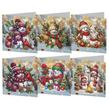 4/6/8/12PCS New 2025 Diamond Painting Greeting Cards
