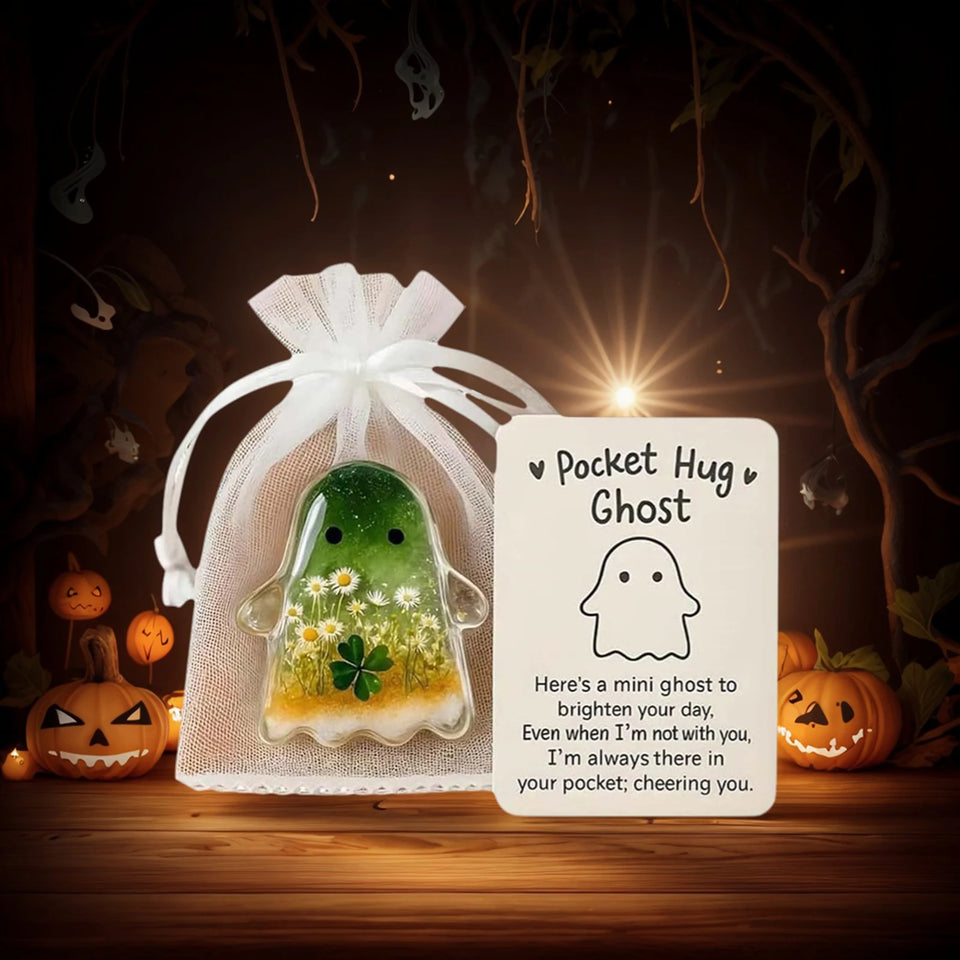 1-3PCS Pockets Hug Ghost Keepsake with Positive Cards