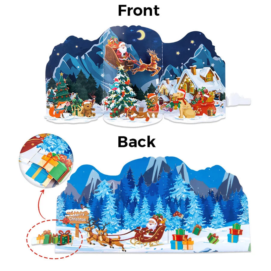 Top Quality New 3D Christmas Greeting Card