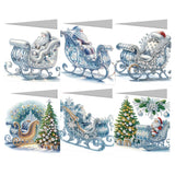 4/6/8/12PCS New 2025 Diamond Painting Greeting Cards