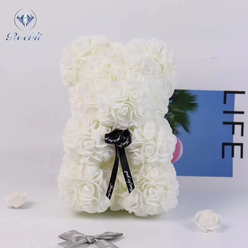 Romantic Rose Bear Eternal Flower Valentine's Day Gift