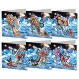 4/6/8/12PCS New 2025 Diamond Painting Greeting Cards